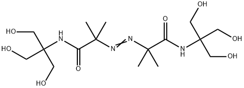 2,2'-アゾビス[2-メチル-N-[1,1-ビス(ヒドロキシメチル)-2-ヒドロキシエチル]プロピオンアミド] 化学構造式