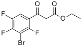 3-溴-2,4,5-三氟苯甲酰乙酸乙酯 结构式