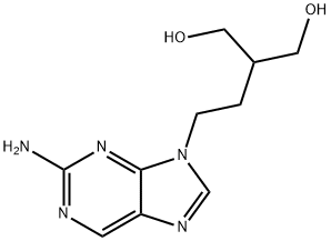2-[2-(2-AMINO-9H-PURIN-9-YL)ETHYL]-1,3-PROPANEDIOL Struktur