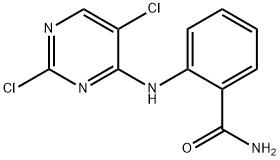 BenzaMide, 2-[(2,5-dichloro-4-pyriMidinyl)aMino]- 化学構造式