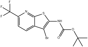 tert-butyl N-[3-broMo-6-
(trifluoroMethyl)thieno[2,3-b]pyridin-2-
yl]carbaMate|