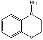 2,3-ジヒドロ-4H-1,4-ベンゾオキサジン-4-アミン 化学構造式