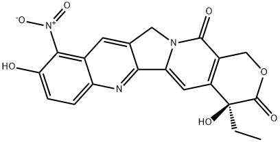 10-HYDROXY-9-NITROCAMPTOTHECIN Structure