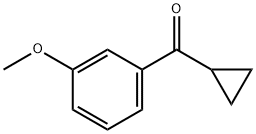 3-甲氧基苯基环丙基甲基酮 结构式