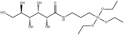 N-(3-トリエトキシシリルプロピル)グルコンアミド50% IN ETHANOL 化学構造式