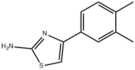 4-(3,4-ジメチルフェニル)-1,3-チアゾール-2-アミン 化学構造式