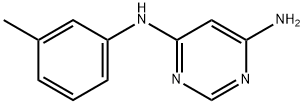 N4-m-tolyl-pyrimidine-4,6-diyldiamine Struktur