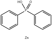 zinc bis[diphenylphosphinate] Structure