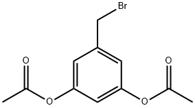 3,5-Diacetoxybenzylbromide Struktur
