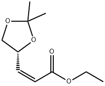 (Z)-ETHYL-4,5-O-ISOPROPYLIDENE-(R)-4,5-DIHYDROXY-2-PENTENOATE Structure