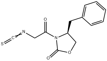 N-(ISOTHIOCYANOACETYL)-(4R)-BENZYL-2-OXAZOLIDINONE Struktur