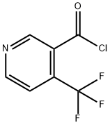 3-Pyridinecarbonyl chloride, 4-(trifluoromethyl)- (9CI) 结构式