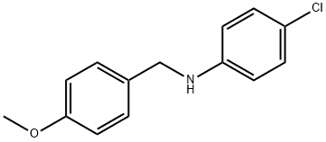 N-(4-メトキシベンジル)-4-クロロアニリン 化学構造式