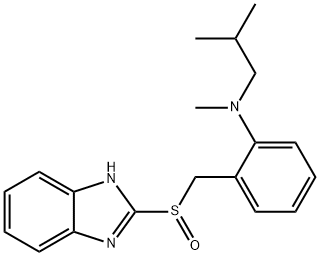 レミノプラゾール 化学構造式