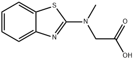 Glycine, N-2-benzothiazolyl-N-methyl- (9CI) Struktur