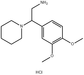 2-(3,4-DIMETHOXY-PHENYL)-2-PIPERIDIN-1-YL-ETHYLAMINE DIHYDROCHLORIDE Structure