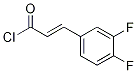 3,4-difluorocinnaMoyl chloride Structure