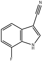 7-氟吲哚-3-甲腈, 1043601-55-3, 结构式