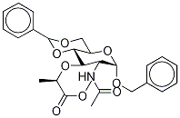 Benzyl N-Acetyl-4,6-O-benzylidene-α-D-muramic Acid, Methyl Ester Structure
