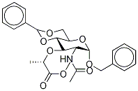 Benzyl N-Acetyl-4,6-O-benzylidene-α-isoMuraMic Acid Methyl Ester Struktur