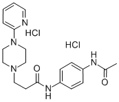 1-Piperazinepropanamide, N-(4-(acetylamino)phenyl)-4-(2-pyridinyl)-, d ihydrochloride Structure