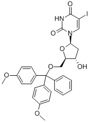 5'-DMT-5-碘-2'-脱氧尿苷 结构式
