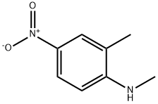 N-メチル-4-ニトロ-o-トルイジン 化学構造式