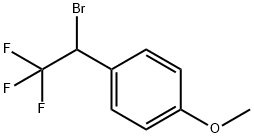 2,2,2-Trifluoro-1-(4-methoxyphenyl)ethyl Bromide  Structure