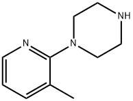 1-(3-メチル-2-ピリジニル)ピペラジン 化学構造式