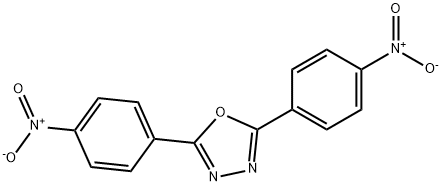2,5-ビス(4-ニトロフェニル）-1,3,4-オキサジアゾール 化学構造式