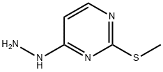 4-肼基-2-甲硫基嘧啶, 104408-29-9, 结构式