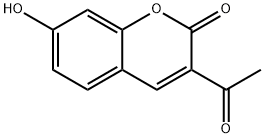 3-乙酰基-7-羟基-苯并吡喃-2-酮,10441-27-7,结构式