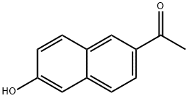 1-(6-hydroxy-2-naphthyl)ethan-1-one  Struktur