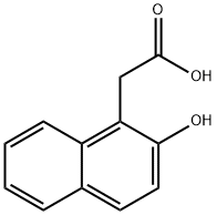 2-(2-ヒドロキシ-1-ナフチル)酢酸 化学構造式