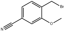 4-氰基-2-甲氧基溴苄, 104436-60-4, 结构式