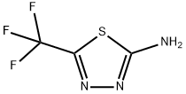 2-氨基-5-三氟甲基-1,3,4-噻重氮, 10444-89-0, 结构式