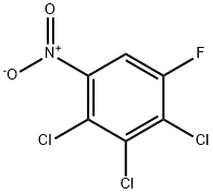 2,3,4-TRICHLORO-5-FLUORONITROBENZENE Structure