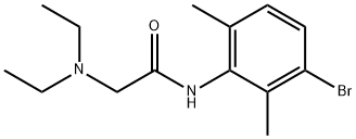 N-(3-溴-2,6-二甲基苯基)-2-(二乙基氨基)乙酰胺 结构式