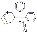 1-Azabicyclo[2.2.2]oct-3-yl(diphenyl)methanol hydrochloride Struktur