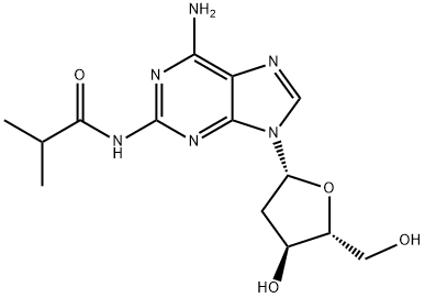 2-AMINO-N2-ISOBUTYRYL-2'-DEOXYADENOSINE Structure