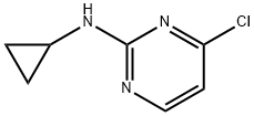 (4-Chloro-pyrimidin-2-yl)-cyclopropyl-amine Struktur