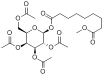 8-Methoxycarbonyloctanoyl2,3,4,6-tetra-O-acetyl-b-D-galactopyranoside Structure