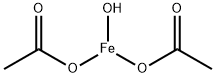 ヒドロキシジアセトキシ鉄(III) 化学構造式