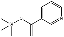 1-Trimethylsilyloxy-1-(3-pyridyl)-ethene 化学構造式