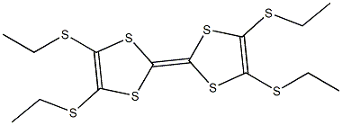 テトラキス(エチルチオ)テトラチアフルバレン 化学構造式