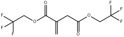 イタコン酸ビス(2,2,2-トリフルオロエチル) 化学構造式