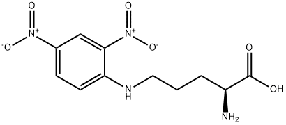 (2S)-2-amino-5-[(2,4-dinitrophenyl)amino]pentanoic acid Struktur