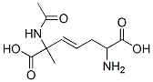 3-Heptenedioic  acid,  2-(acetylamino)-6-amino-2-methyl-,104572-49-8,结构式