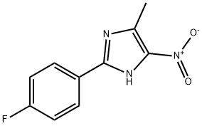 2-(4-FLUORO-PHENYL)-4-METHYL-5-NITRO-1H-IMIDAZOLE Struktur
