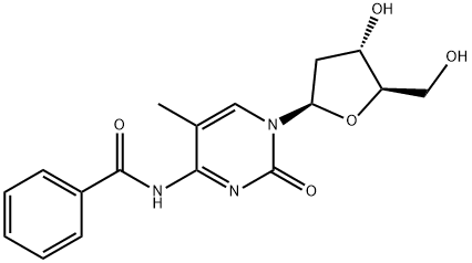 N4-苯甲酰基-2'-脱氧-5-甲基胞苷,104579-02-4,结构式